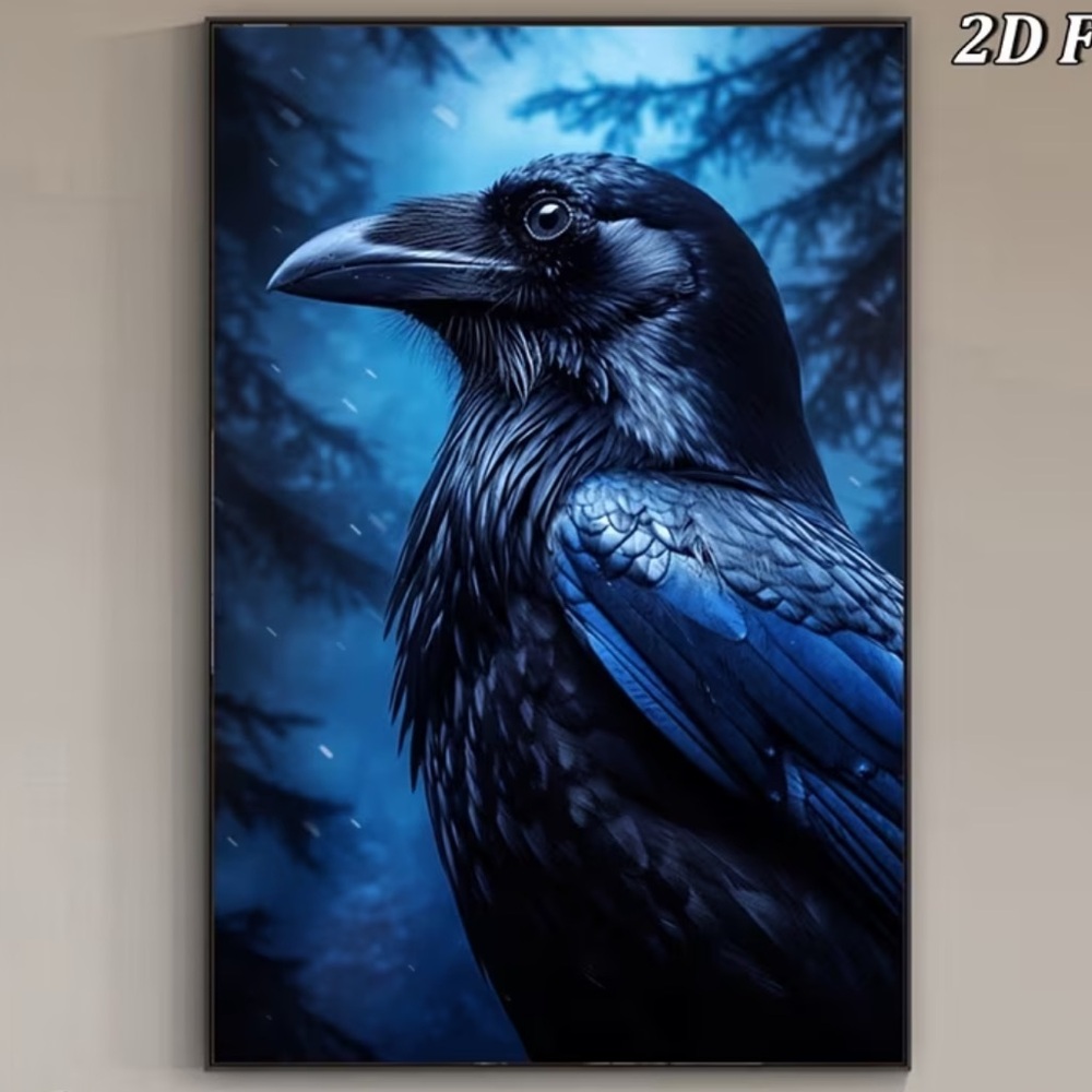 Blue Raven Wall Art - Picture 5 of 6